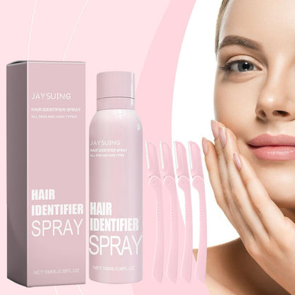 Jay Suing Hair Identifier Spray For Face Shaving With Razors, Women Dermaplaning Tool For Face