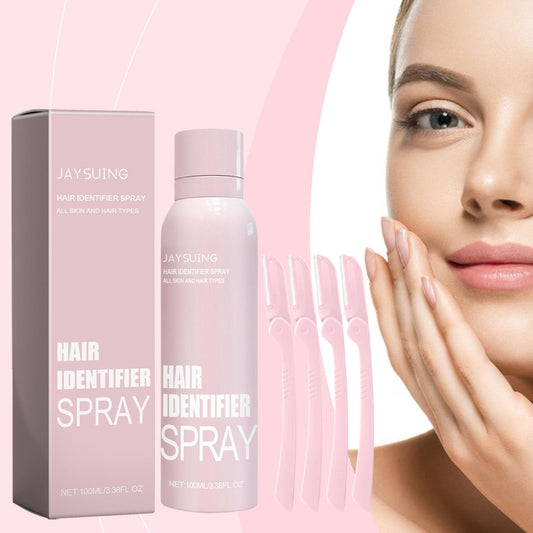 Jay Suing Hair Identifier Spray For Face Shaving With Razors, Women Dermaplaning Tool For Face